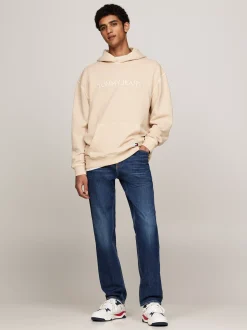 Bluzy Dresowe & Z Kapturem*Tommy Hilfiger Luźna Bluza Z Kapturem I Logo GENTLE GOLD