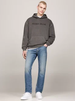 Bluzy Dresowe & Z Kapturem*Tommy Hilfiger Luźna Bluza Z Kapturem I Logo BLACK