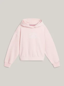 Bluzy Dresowe I Z Kapturem*Tommy Hilfiger Luźna Bluza Z Kapturem I Logo Hilfiger SOFT ROSE