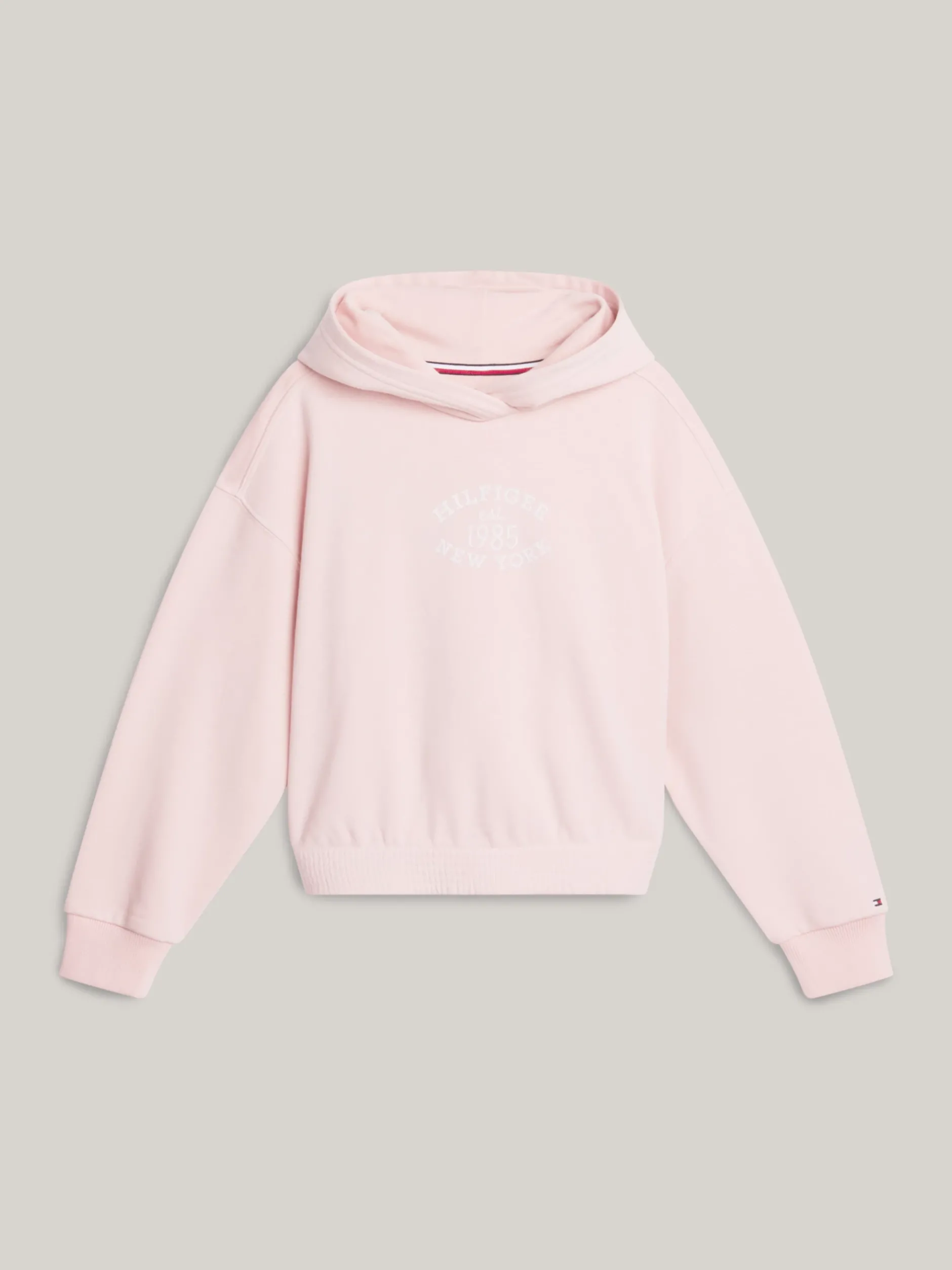 Bluzy Dresowe I Z Kapturem*Tommy Hilfiger Luźna Bluza Z Kapturem I Logo Hilfiger SOFT ROSE
