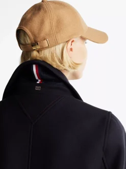 Kurtki & Płaszcze|Wełniane Płaszcze*Tommy Hilfiger Luźna Dwurzędowa Kurtka Marynarska Z Kaszmiru DESERT SKY