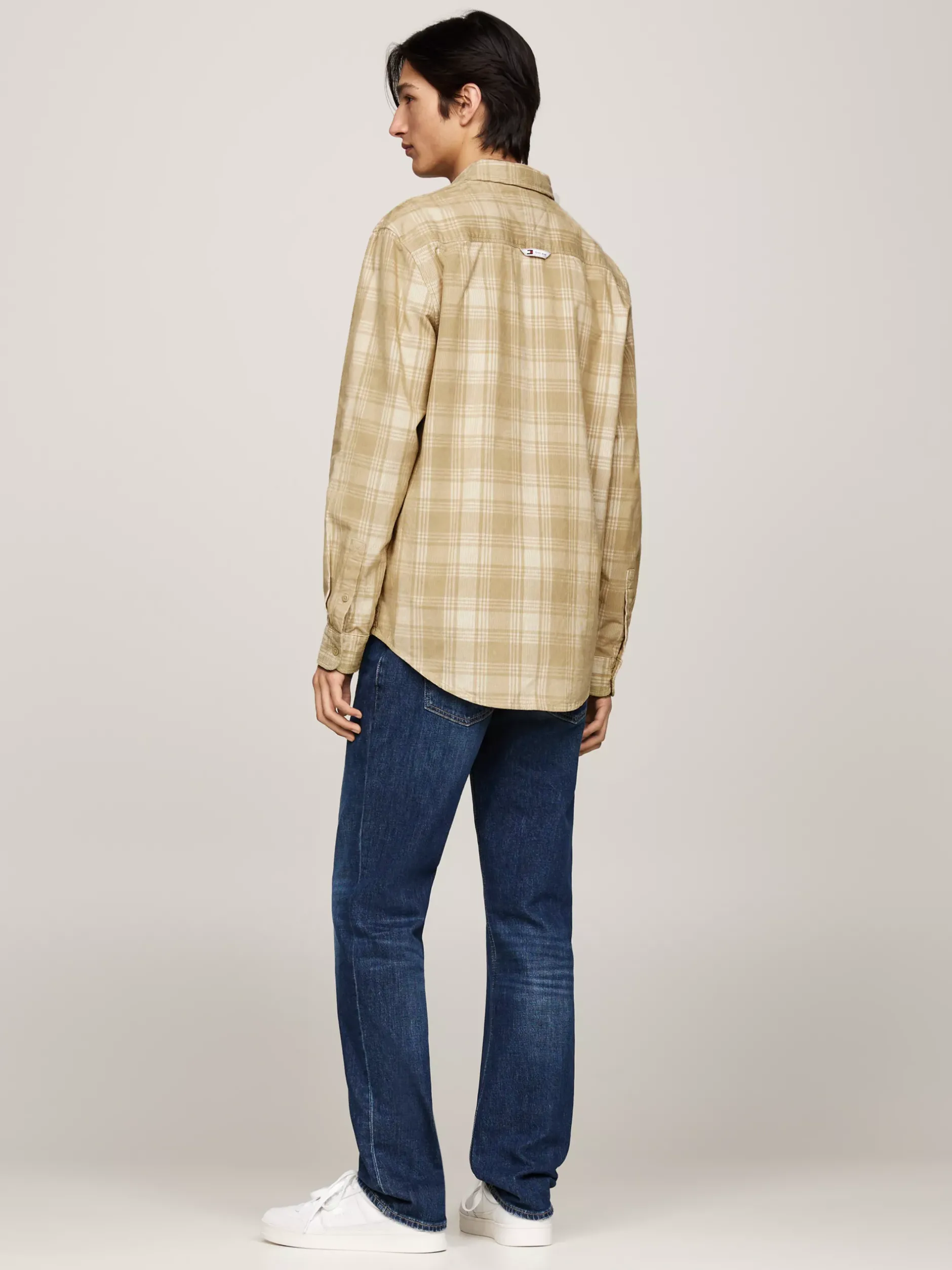 Koszule*Tommy Hilfiger Luźna Koszula W Kratę GENTLE GOLD