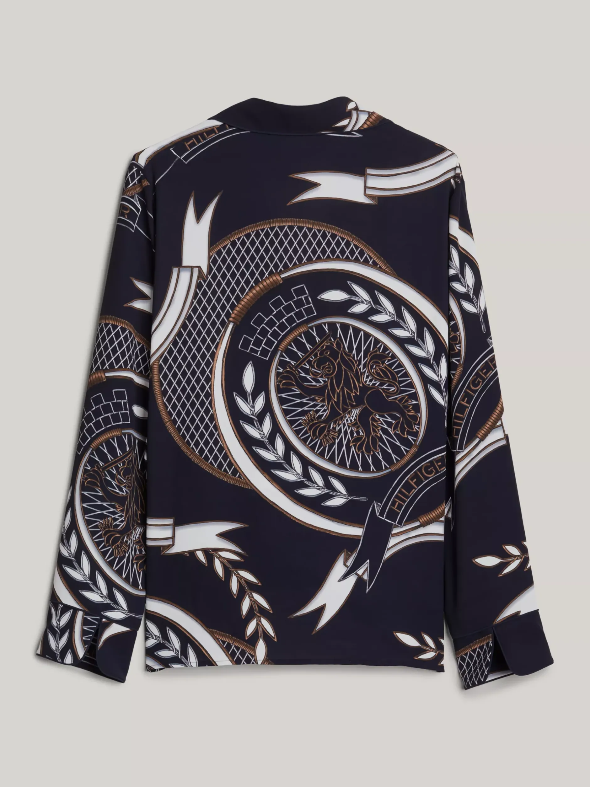 Stroje Domowe*Tommy Hilfiger Luźna Koszula We Wzór Z Emblematem DESERT SKY