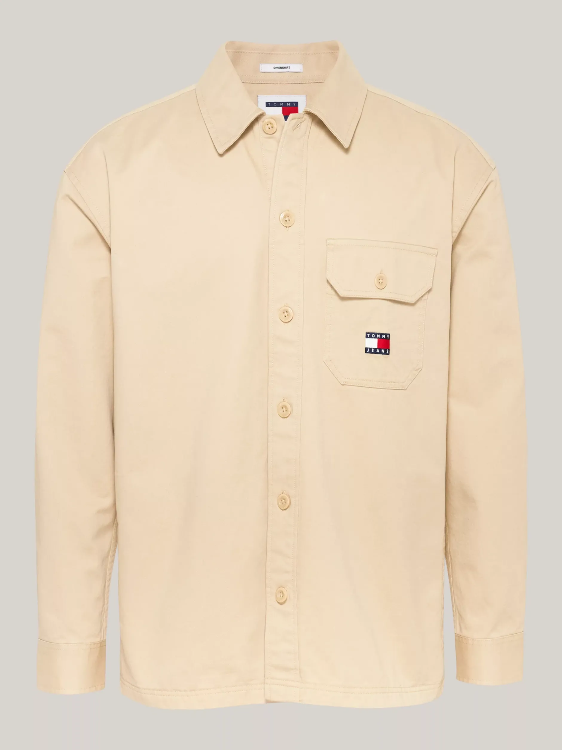 Koszule*Tommy Hilfiger Luźna Koszula Wierzchnia Z Kieszenią GENTLE GOLD