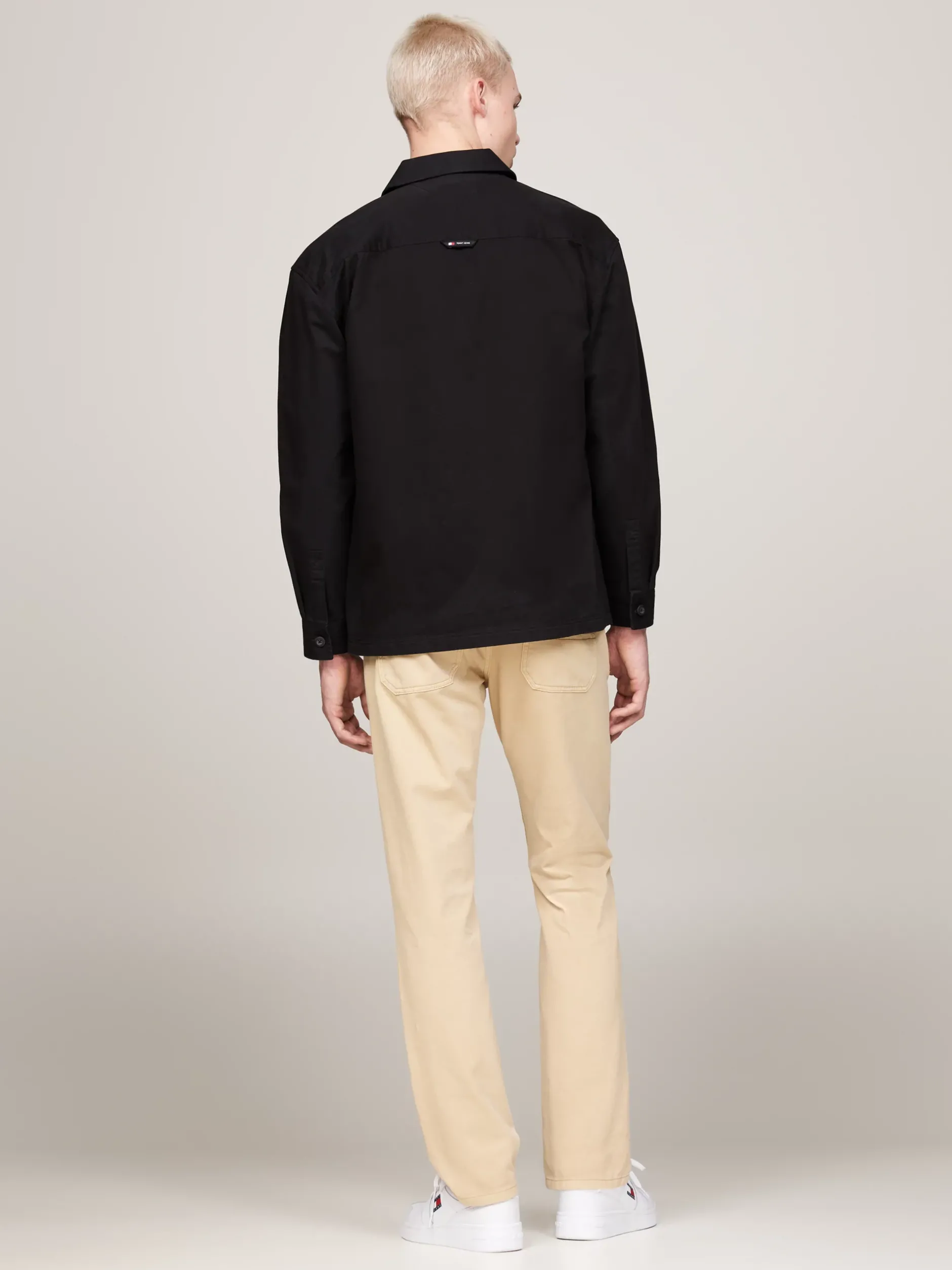 Koszule*Tommy Hilfiger Luźna Koszula Wierzchnia Z Kieszenią BLACK