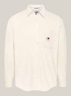 Koszule*Tommy Hilfiger Luźna Koszula Ze Sztruksu NEWSPRINT