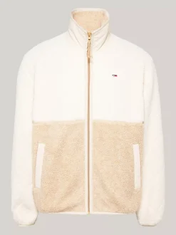 Kurtki & Płaszcze|Bomberki*Tommy Hilfiger Luźna Kurtka Z Futerkowej Dzianiny GENTLE GOLD