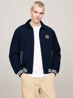 Kurtki & Płaszcze|Bomberki*Tommy Hilfiger Luźna Kurtka Ze Sztruksu DARK NIGHT NAVY