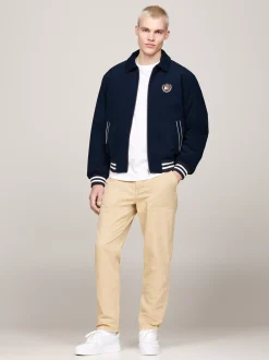 Kurtki & Płaszcze|Bomberki*Tommy Hilfiger Luźna Kurtka Ze Sztruksu DARK NIGHT NAVY