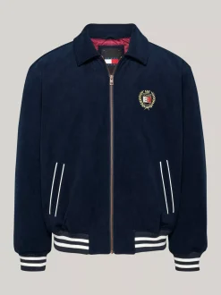 Kurtki & Płaszcze|Bomberki*Tommy Hilfiger Luźna Kurtka Ze Sztruksu DARK NIGHT NAVY