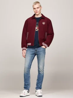 Kurtki & Płaszcze|Bomberki*Tommy Hilfiger Luźna Kurtka Ze Sztruksu DEEP ROUGE