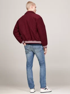 Kurtki & Płaszcze|Bomberki*Tommy Hilfiger Luźna Kurtka Ze Sztruksu DEEP ROUGE