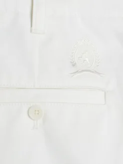 Spodnie*Tommy Hilfiger Luźne Chinosy Z Emblematem IVORY