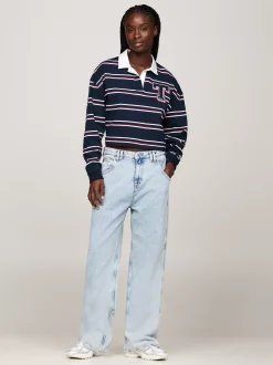 Jeansy*Tommy Hilfiger Luźne Jeansy Daisy Z Niskim Stanem DENIM LIGHT