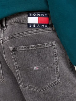 Jeansy*Tommy Hilfiger Luźne Jeansy Isaac Z Efektem Wyblaknięcia DENIM BLACK
