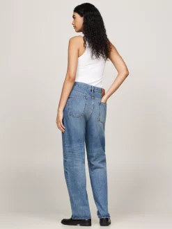 Jeansy*Tommy Hilfiger Luźne Jeansy Z Prostymi Nogawkami WASHED INDIGO