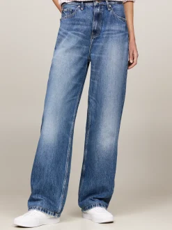 Jeansy*Tommy Hilfiger Luźne Jeansy Z Wysokim Stanem I Prostymi Nogawkami BETH