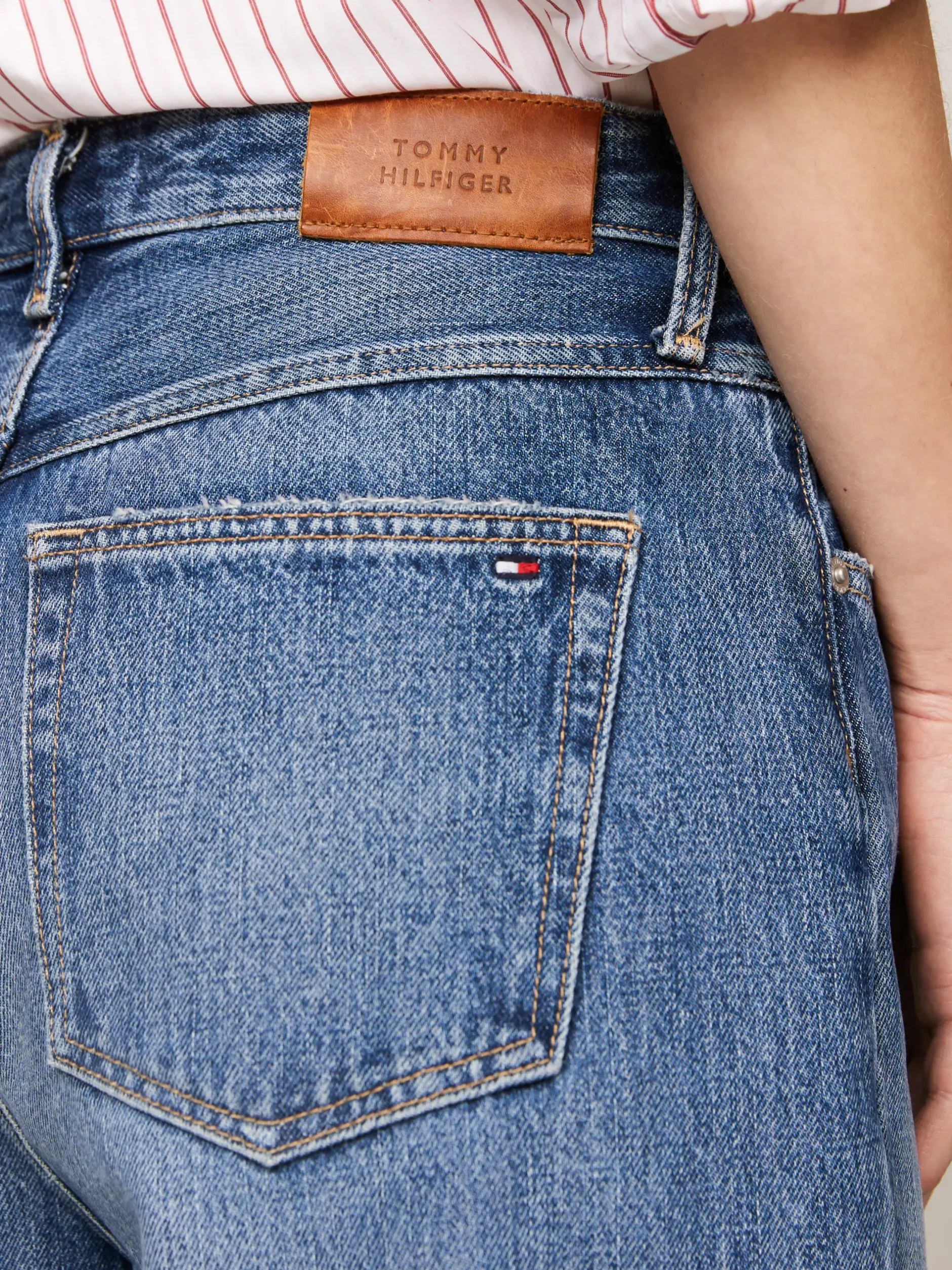 Jeansy*Tommy Hilfiger Luźne Jeansy Z Wysokim Stanem I Prostymi Nogawkami BETH