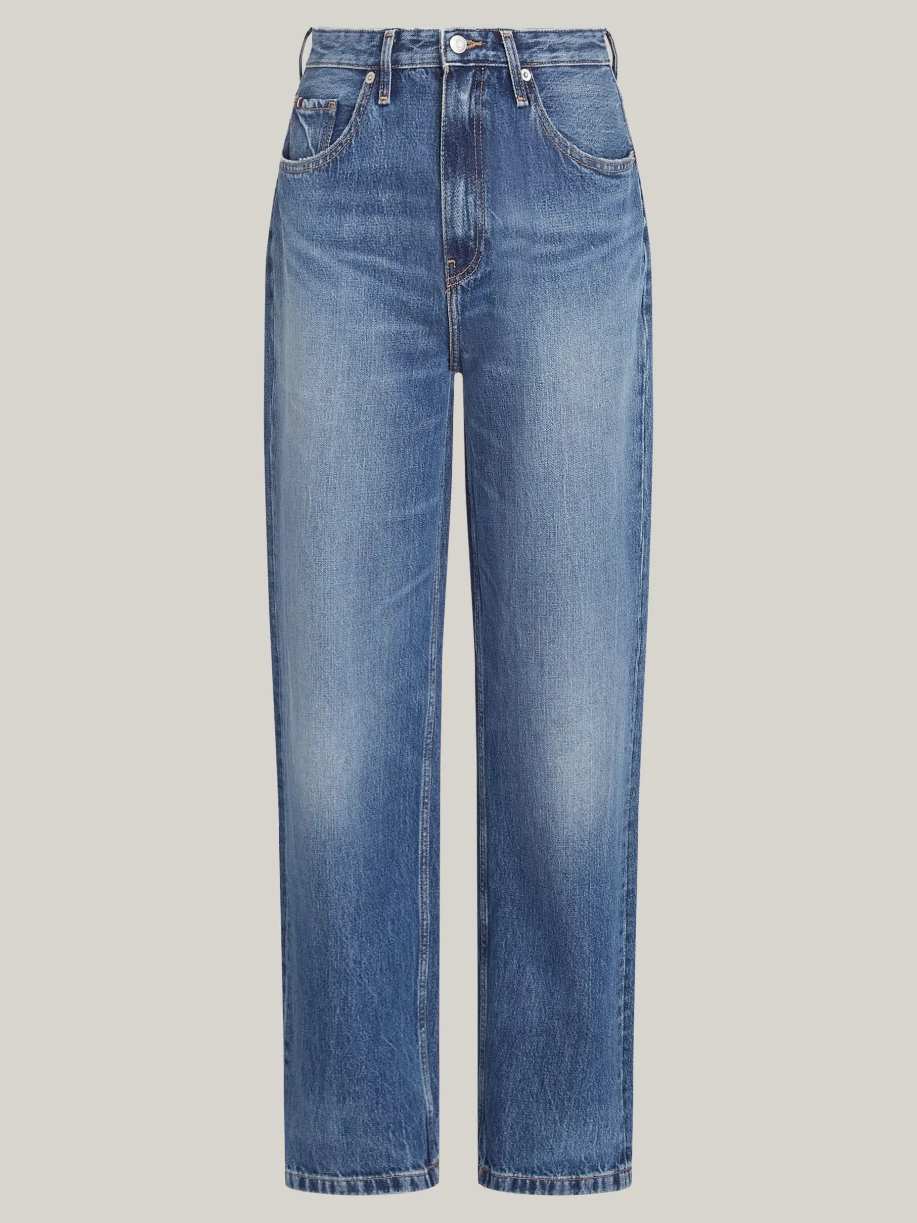 Jeansy*Tommy Hilfiger Luźne Jeansy Z Wysokim Stanem I Prostymi Nogawkami BETH