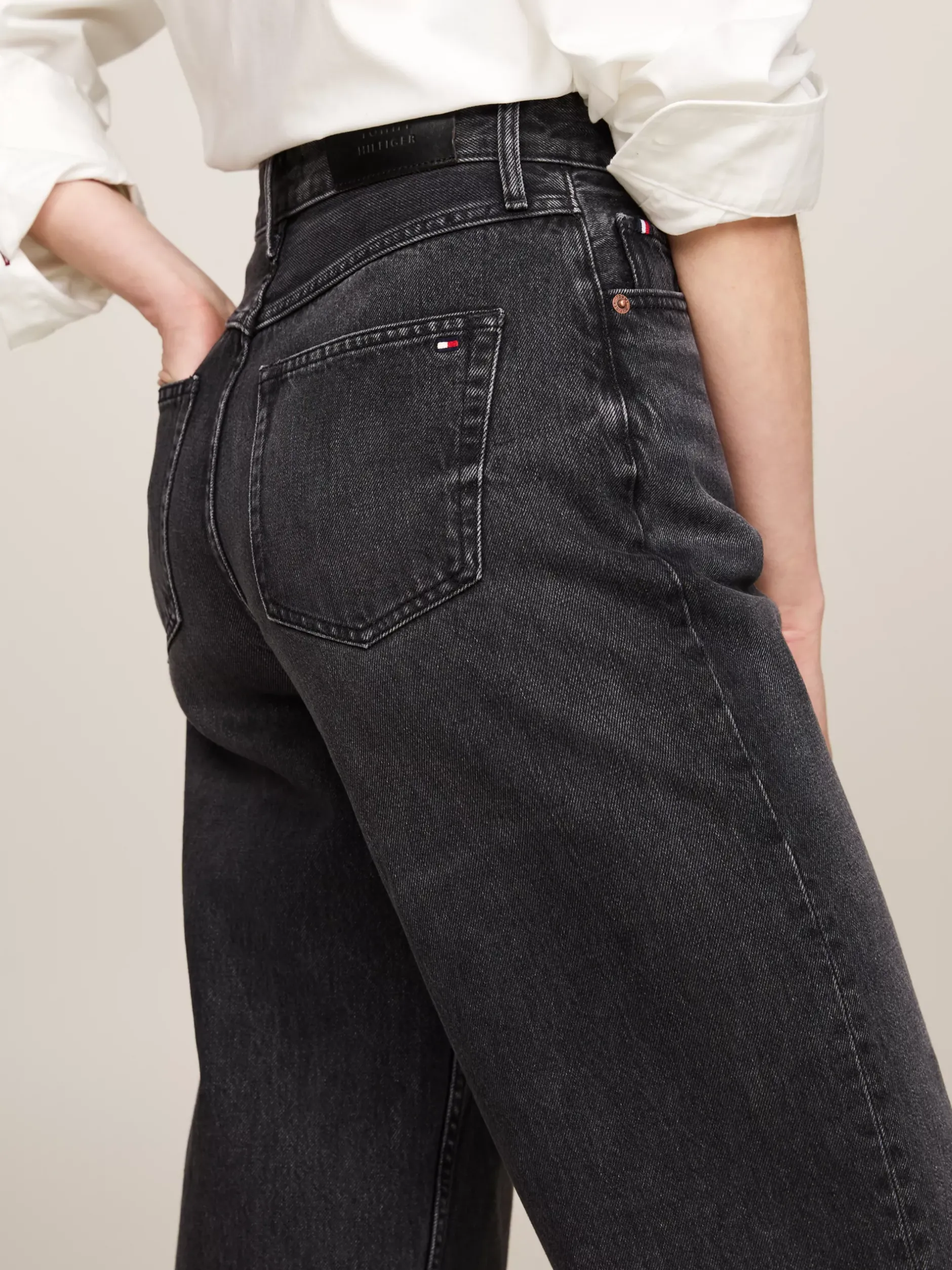 Jeansy*Tommy Hilfiger Luźne Jeansy Z Wysokim Stanem CAL