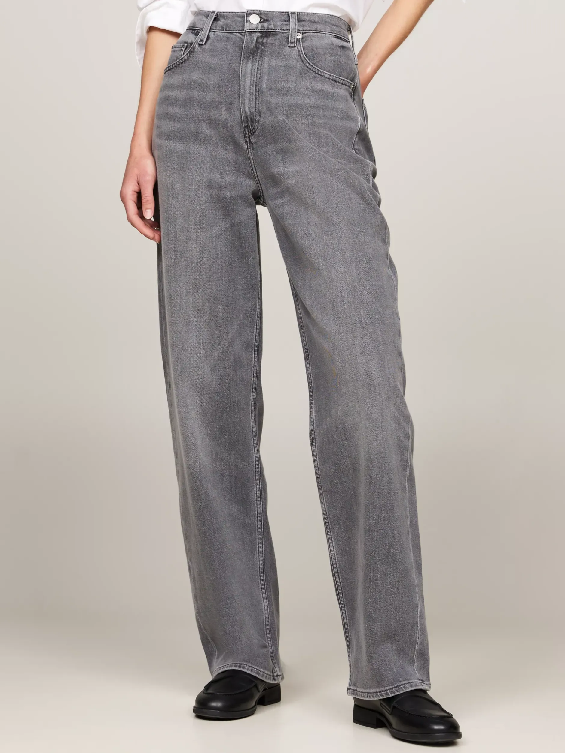 Jeansy*Tommy Hilfiger Luźne Jeansy Z Wysokim Stanem GER