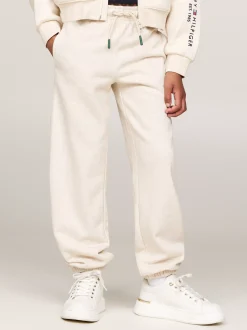 Spodnie, Szorty I Spódnice*Tommy Hilfiger Luźne Joggery Curved W Stylu Varsity Z Logo HEATHERED OAT
