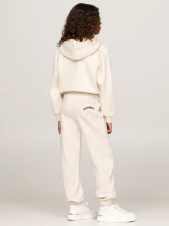 Spodnie, Szorty I Spódnice*Tommy Hilfiger Luźne Joggery Curved W Stylu Varsity Z Logo HEATHERED OAT
