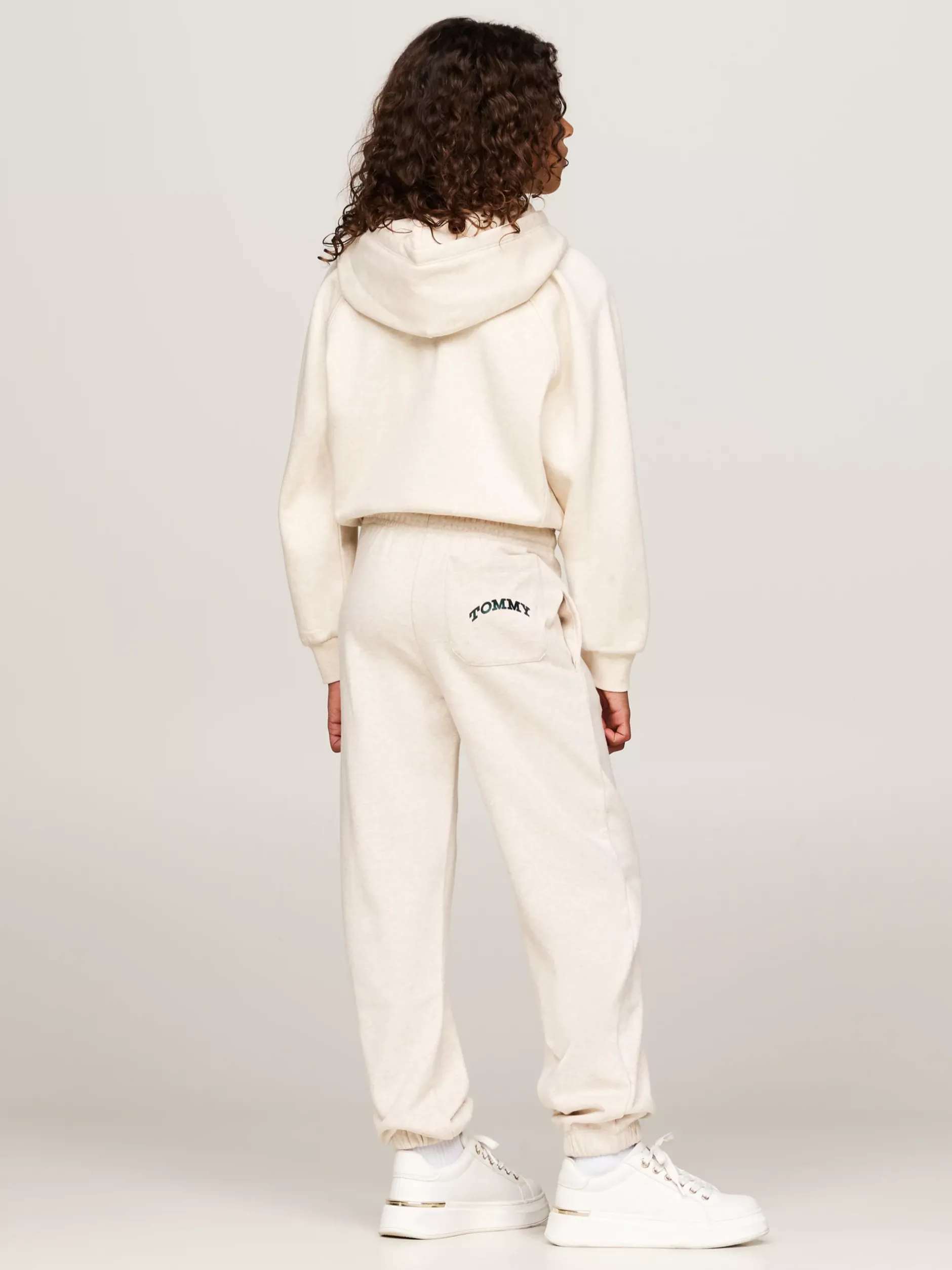 Spodnie, Szorty I Spódnice*Tommy Hilfiger Luźne Joggery Curved W Stylu Varsity Z Logo HEATHERED OAT