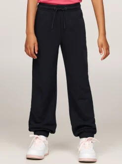 Spodnie, Szorty I Spódnice*Tommy Hilfiger Luźne Joggery Curved W Stylu Varsity Z Logo DESERT SKY