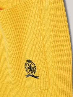 Szorty*Tommy Hilfiger Luźne Prążkowane Szorty Z Emblematem POLLEN