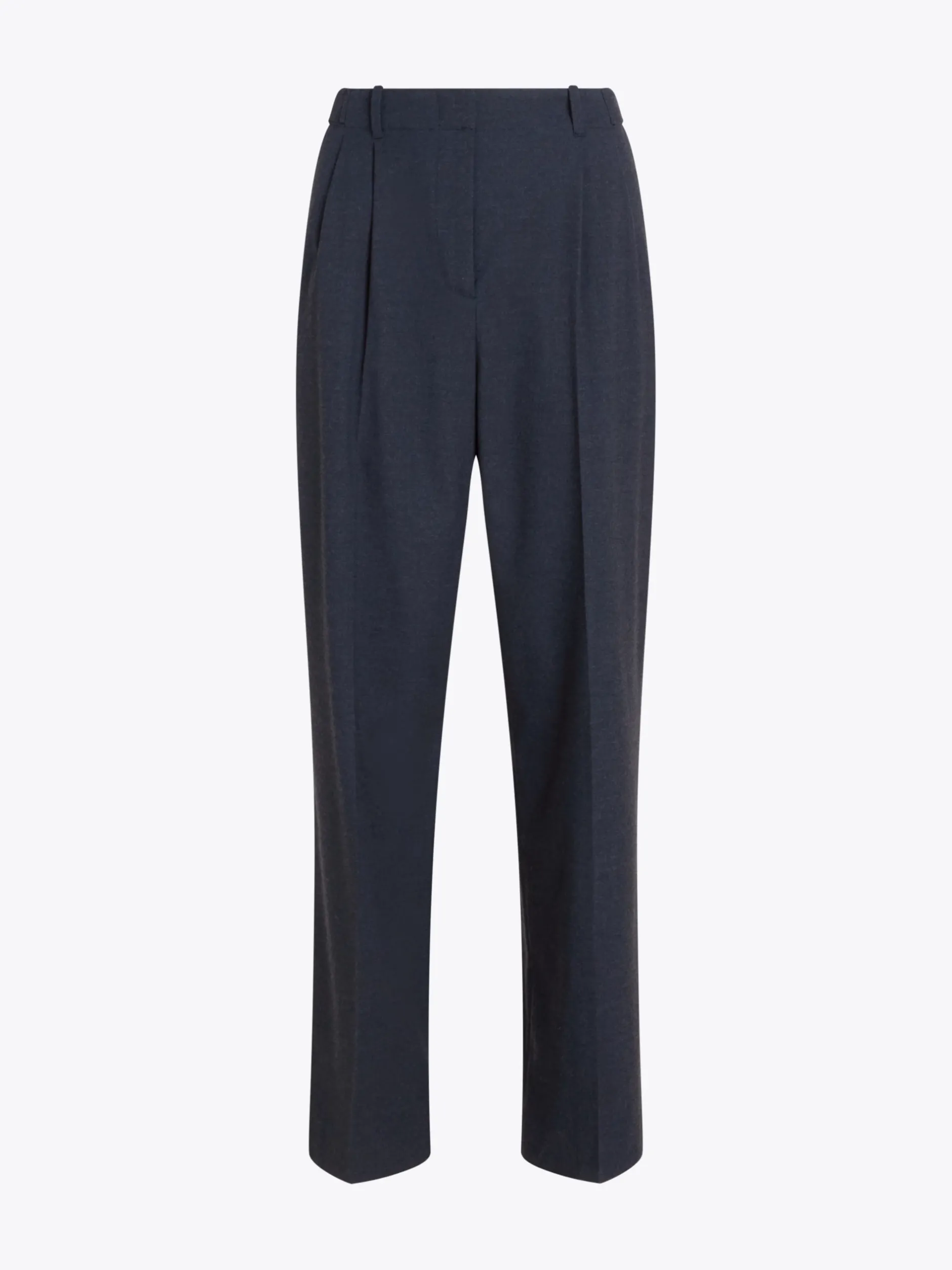Spodnie*Tommy Hilfiger Luźne Spodnie Flanelowe Z Prostymi Nogawkami DESERT SKY HEATHER
