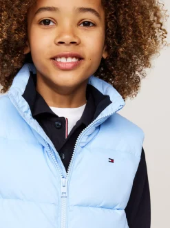 Kurtki*Tommy Hilfiger Luźny Ocieplany Bezrękawnik VESSEL BLUE