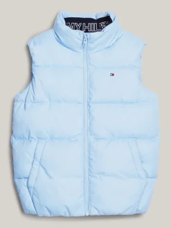 Kurtki*Tommy Hilfiger Luźny Ocieplany Bezrękawnik VESSEL BLUE
