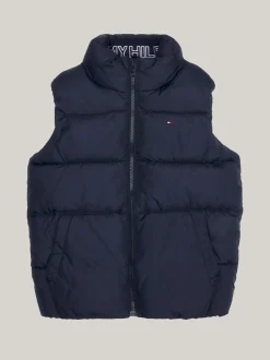 Kurtki*Tommy Hilfiger Luźny Ocieplany Bezrękawnik DESERT SKY