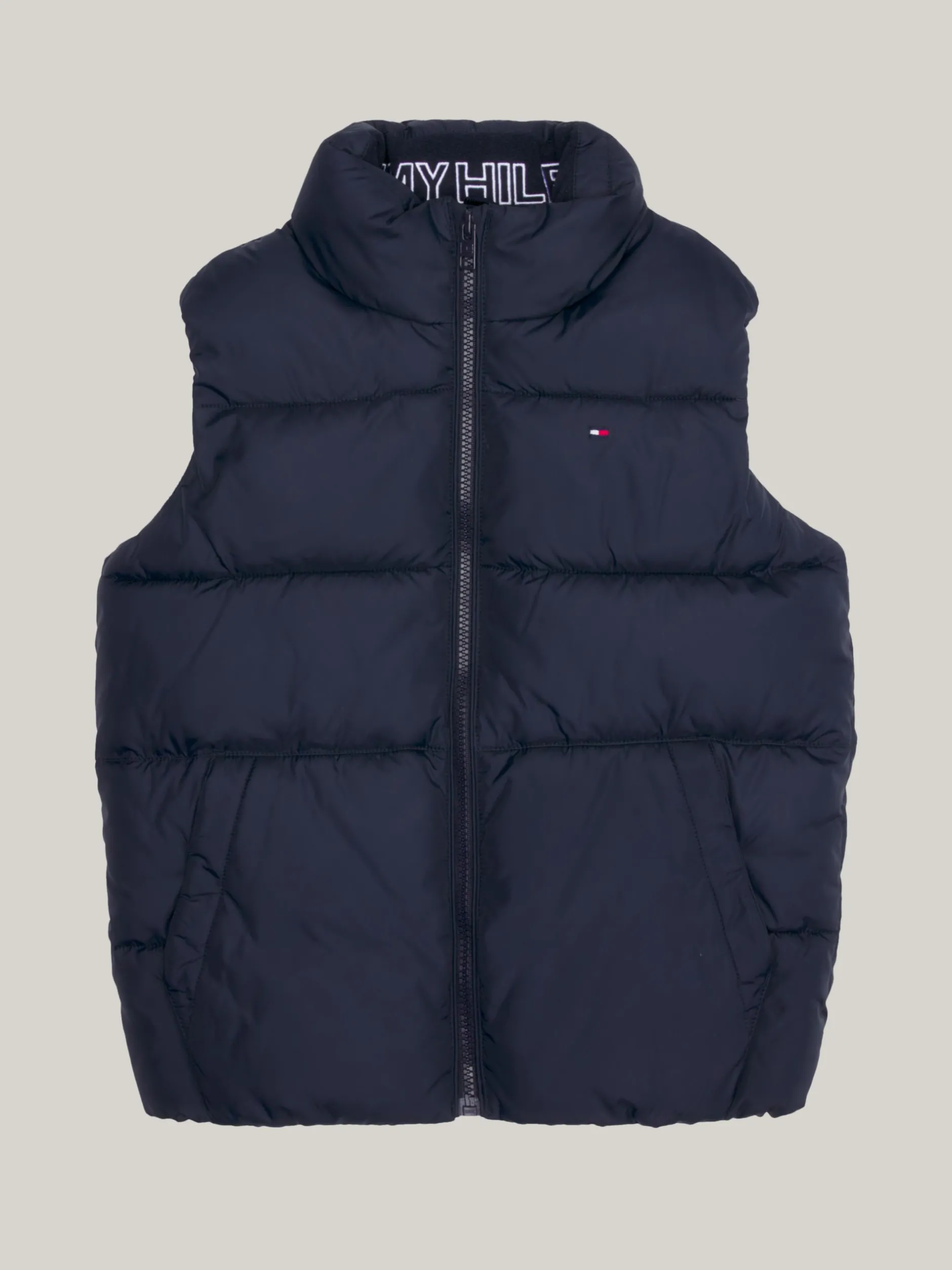 Kurtki*Tommy Hilfiger Luźny Ocieplany Bezrękawnik DESERT SKY