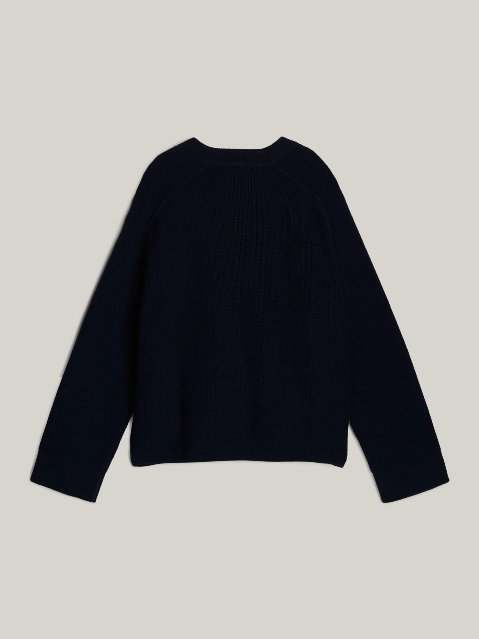Swetry Z Okrągłym Dekoltem|Swetry*Tommy Hilfiger Luźny Sweter Z Kolekcji Adaptive DESERT SKY