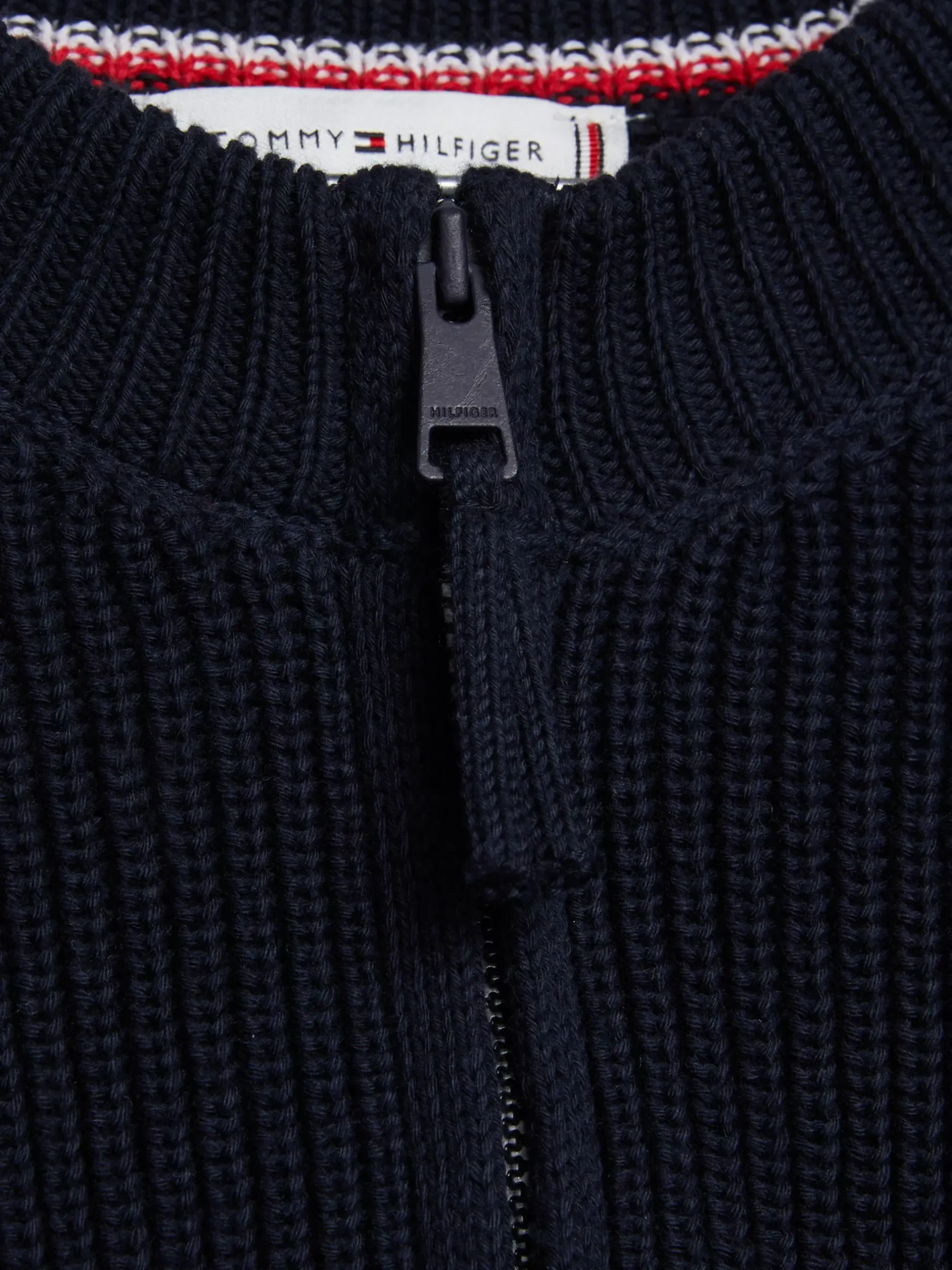 Swetry Z Okrągłym Dekoltem|Swetry*Tommy Hilfiger Luźny Sweter Z Kolekcji Adaptive DESERT SKY