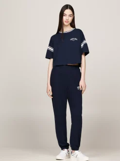 T-Shirty*Tommy Hilfiger Luźny T-shirt W Stylu Varsity DARK NIGHT NAVY
