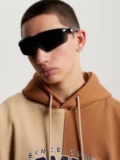 Okulary Przeciwsłoneczne|Okulary Przeciwsłoneczne*Tommy Hilfiger Lustrzane Okulary Przeciwsłoneczne Unisex BLACK / BLACK