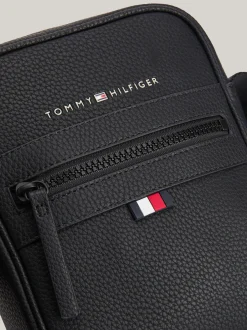 Torebki Na Pasku*Tommy Hilfiger Mała Torba Reporterka Z Kolekcji Essential BLACK