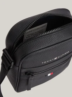 Torebki Na Pasku*Tommy Hilfiger Mała Torba Reporterka Z Kolekcji Essential BLACK