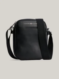 Torebki Na Pasku*Tommy Hilfiger Mała Torba Reporterska Z Kolekcji TH City BLACK
