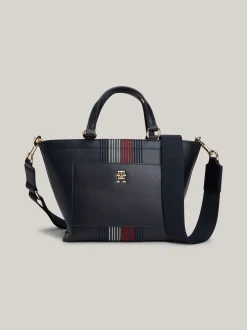 Torebki Tote*Tommy Hilfiger Mała Torba Typu Tote Corporate Z Monogramem SPACE BLUE