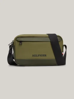 Torebki Na Pasku*Tommy Hilfiger Mała Torba Z Logo Hilfiger Monotype UTILITY OLIVE
