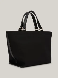 Torebki Tote*Tommy Hilfiger Mała Torebka Typu Tote Z Kieszenią BLACK