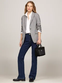 Torebki Tote*Tommy Hilfiger Mała Torebka Typu Tote Z Kieszenią BLACK