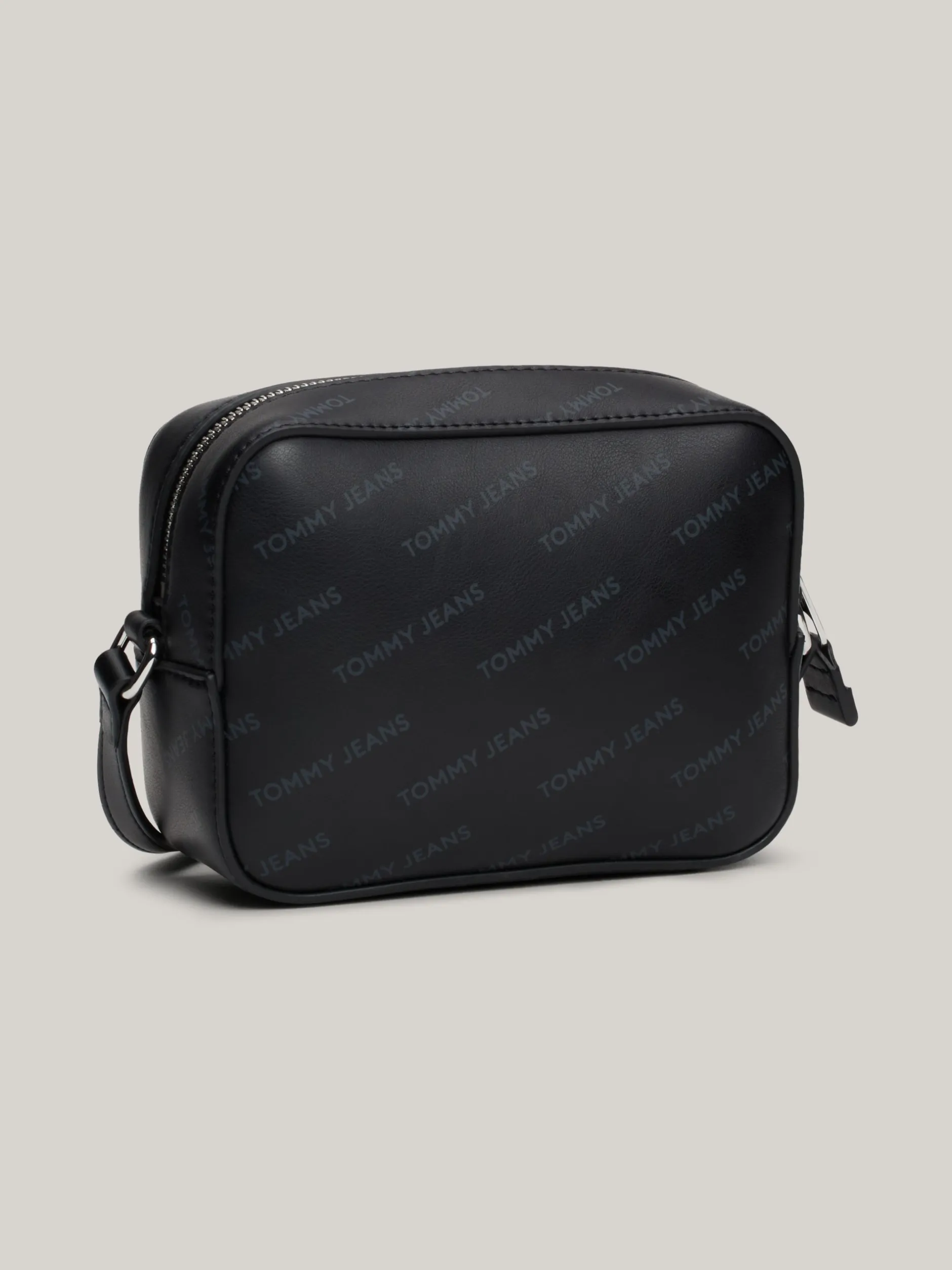 Torebki Na Pasku*Tommy Hilfiger Mała Torebka Z Nadrukiem Essential BLACK ALLOVER
