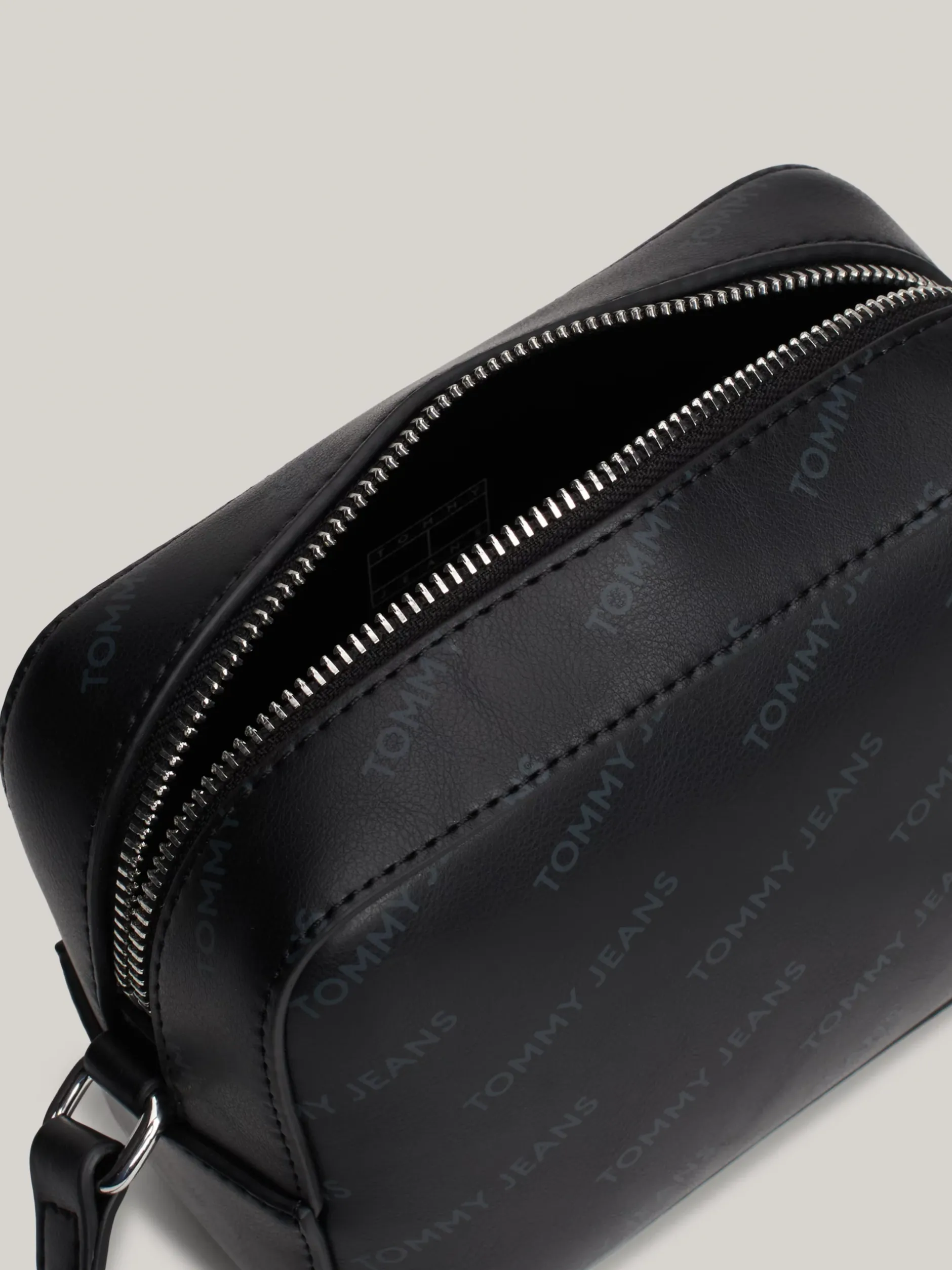 Torebki Na Pasku*Tommy Hilfiger Mała Torebka Z Nadrukiem Essential BLACK ALLOVER