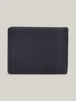 Portfele & Breloczki Do Kluczy*Tommy Hilfiger Małe Skórzane Etui Na Karty SPACE BLUE