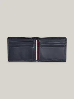 Portfele & Breloczki Do Kluczy*Tommy Hilfiger Małe Skórzane Etui Na Karty SPACE BLUE